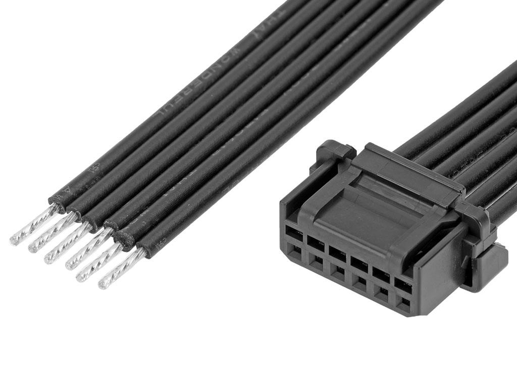 Molex 6 Way Female Micro-One Unterminated Wire to Board Cable
