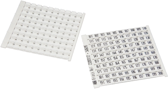 Entrelec, RC Marker Card for use with  for use with Terminal Blocks
