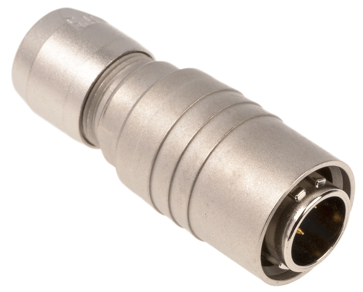 Hirose Circular Connector, 4 Contacts, Cable, Miniature Connector, Plug, Male, HR10 Series
