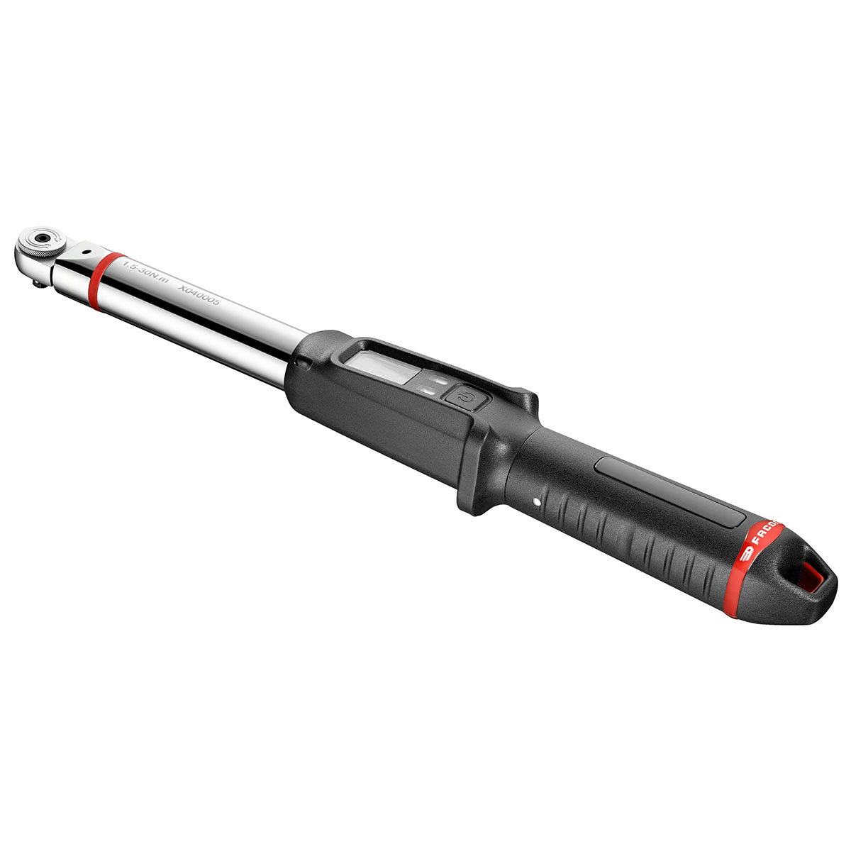 Facom Smart Torque Wrench, 6 → 30Nm, 1/4 in Drive, Square Drive, 9 x 12mm Insert