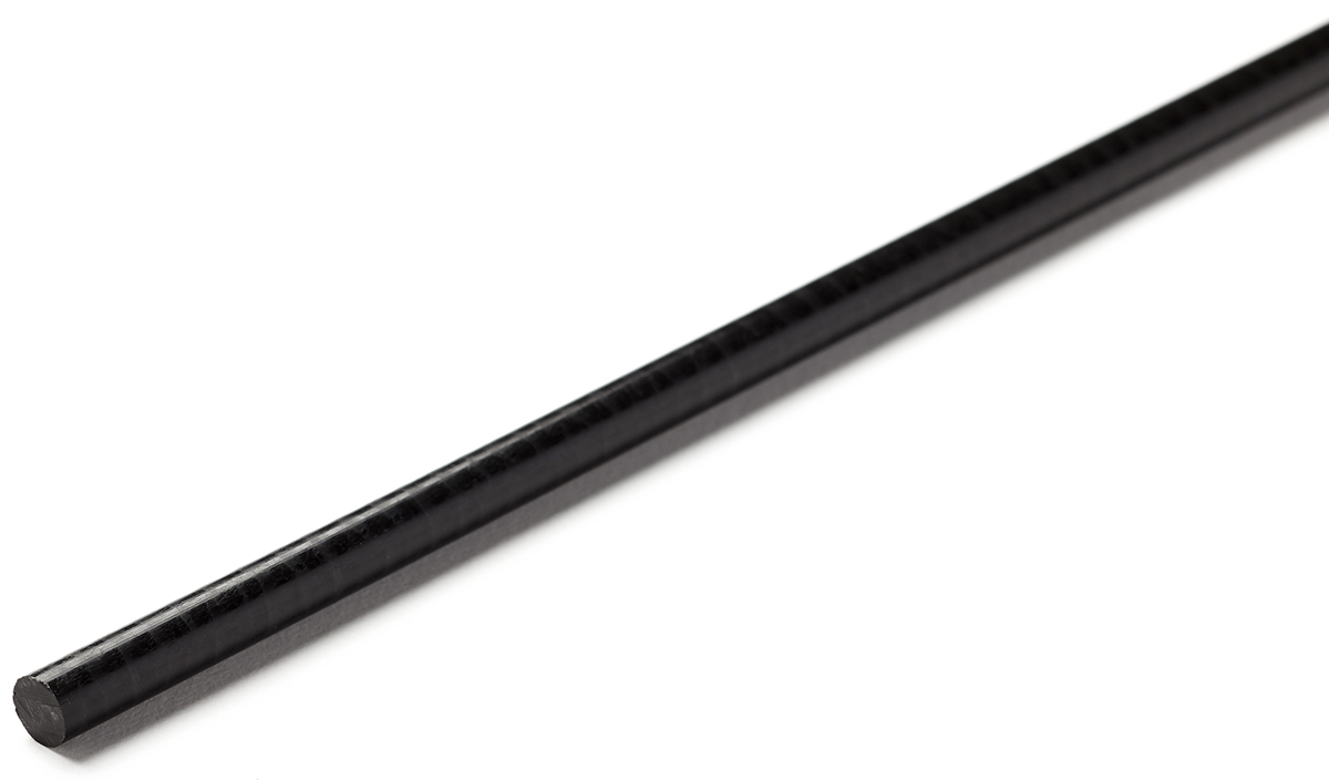 RS PRO Black Acetal Rod, 500mm x 100mm Diameter