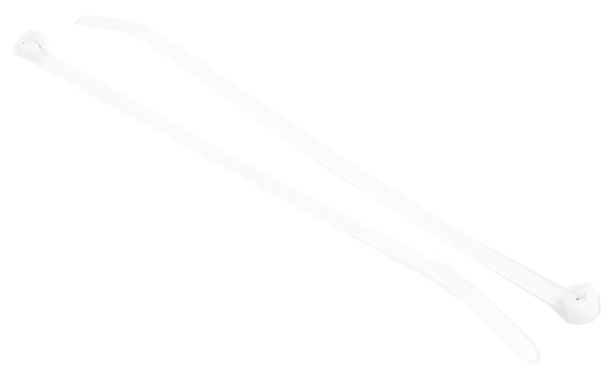 Thomas & Betts Cable Ties, Stainless Steel Barb Locking, 186mm x 4.9 mm, Natural Nylon, Pk-1000