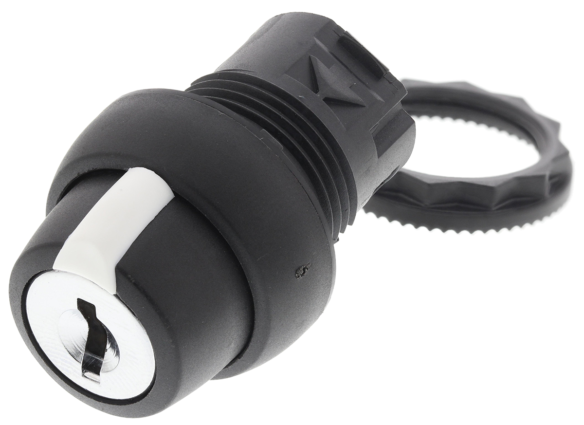 Allen Bradley 800F 2-position Key Switch Head, Latching, 22mm Cutout