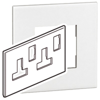 Legrand White 2 Gang Light Switch Cover
