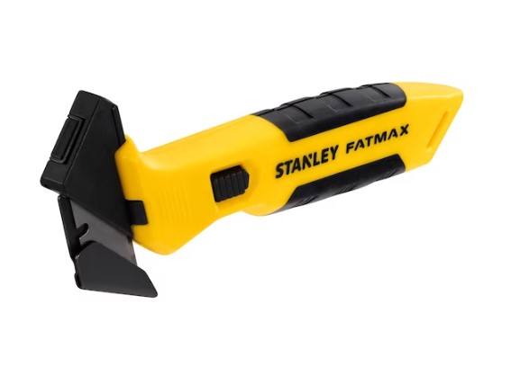 Stanley Safety Knife with Retractable Blade, Retractable, 185mm Blade Length