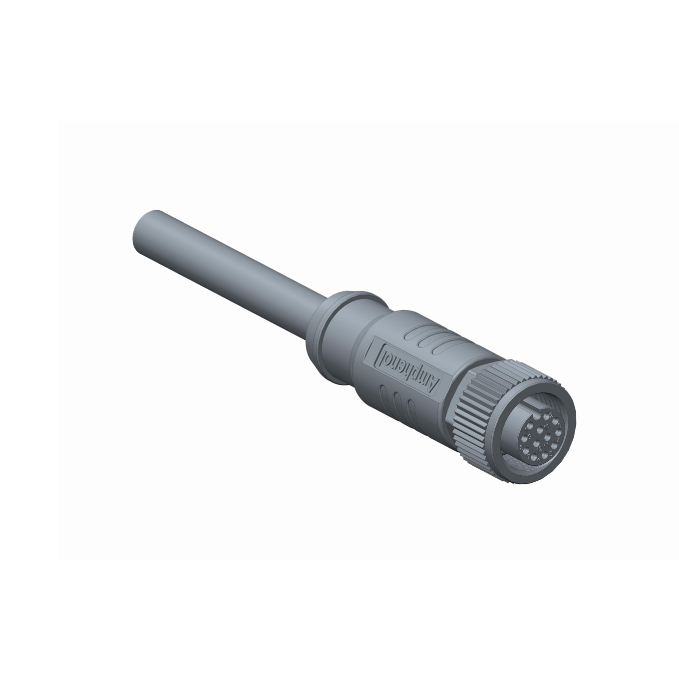 Amphenol Industrial Female 17 way M12 to Free End Sensor Actuator Cable, 1 m
