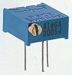25kΩ, Through Hole Trimmer Potentiometer 0.5W Side Adjust Bourns, 3296
