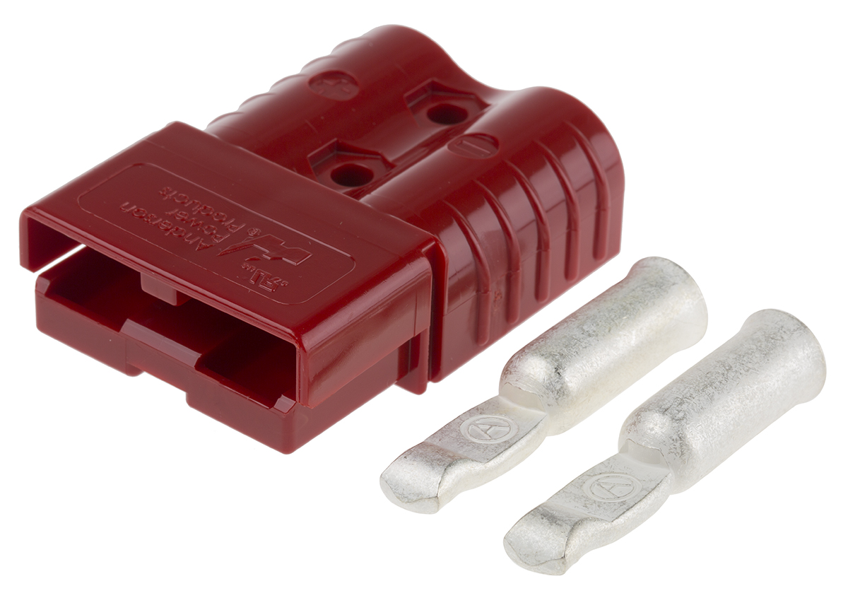 Anderson Power Products, SB120 Series Male 2 Way Battery Connector, 120A, 600 V