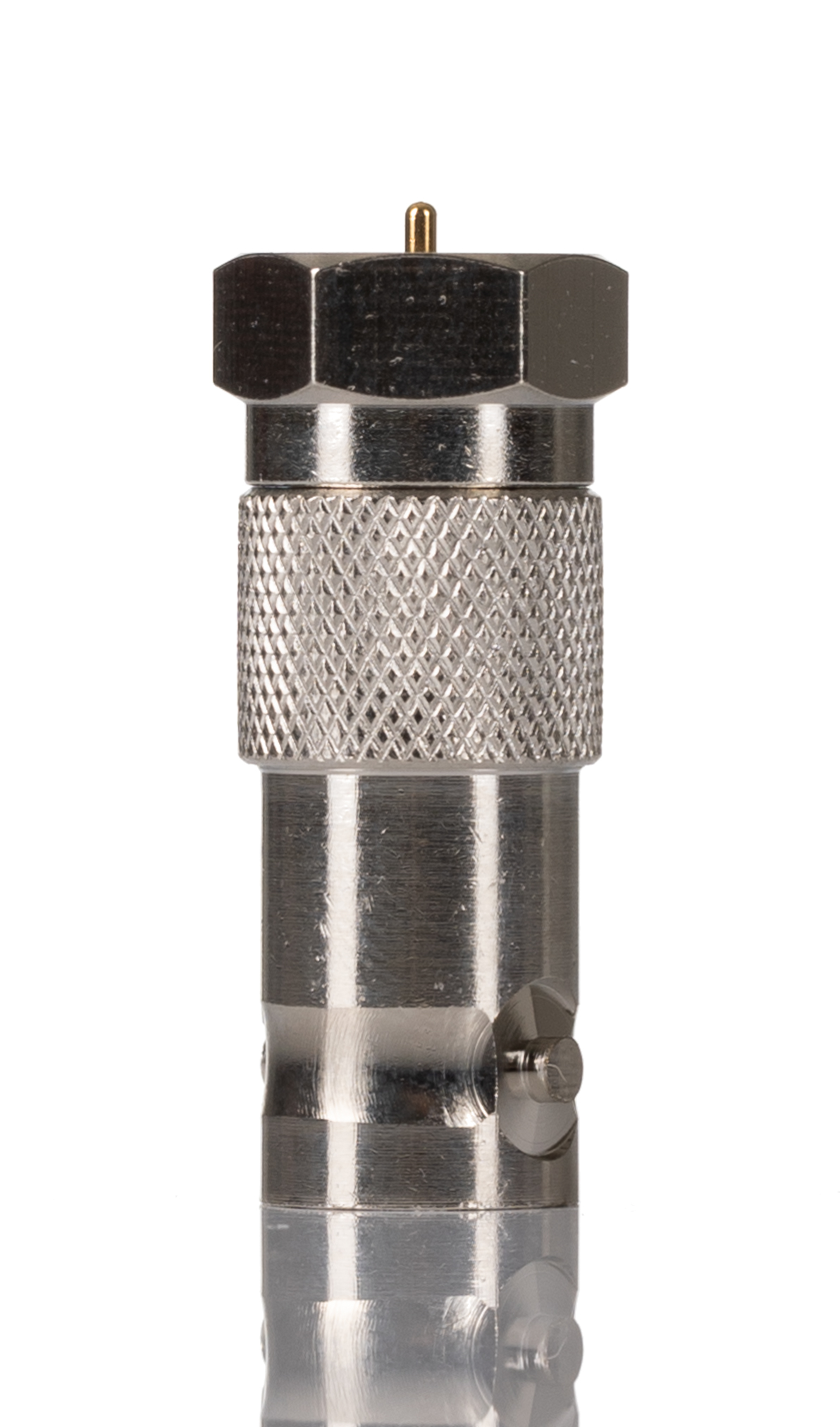 RS PRO Straight 75Ω Coaxial Adapter Type F Plug to BNC Socket 1GHz