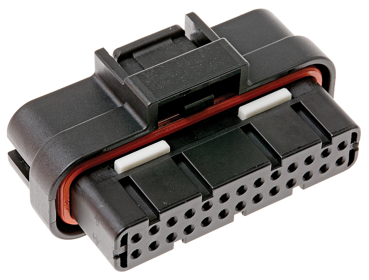 TE Connectivity, SUPERSEAL Automotive Connector Plug Black Cable Mount 26 Way 1473712-1
