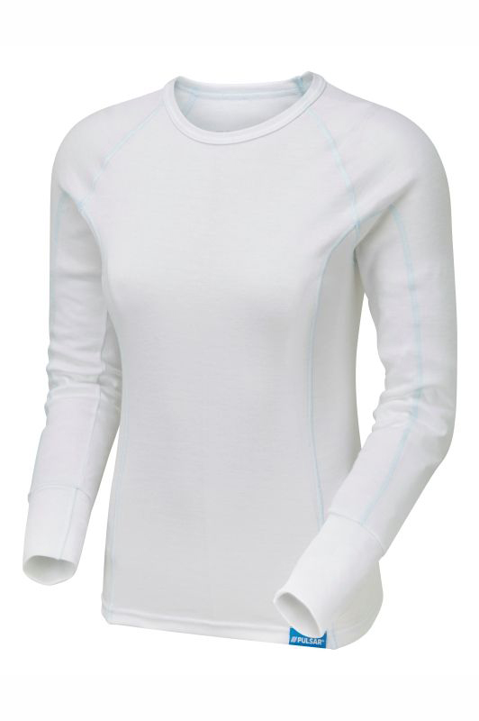 PULSAR White Polyester Thermal Shirt, S