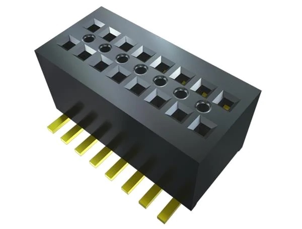 Samtec CLE Series Horizontal Surface Mount Socket Strip, 22-Contact, 2-Row, 0.8mm Pitch, Through Hole Termination