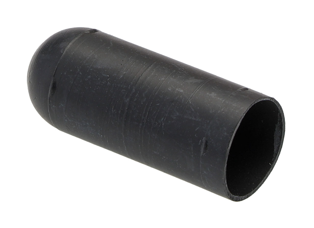 Alpha Wire Heat Shrinkable Cap Black, Semi-Rigid Polyolefin, 10.2mm