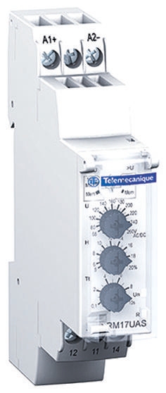 Schneider Electric Voltage Monitoring Relay, 1 Phase, SPDT, 20 → 80V ac/dc, DIN Rail