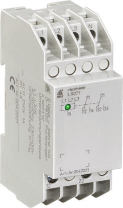 Dold Voltage Monitoring Relay, 3 Phase, DPDT, DIN Rail