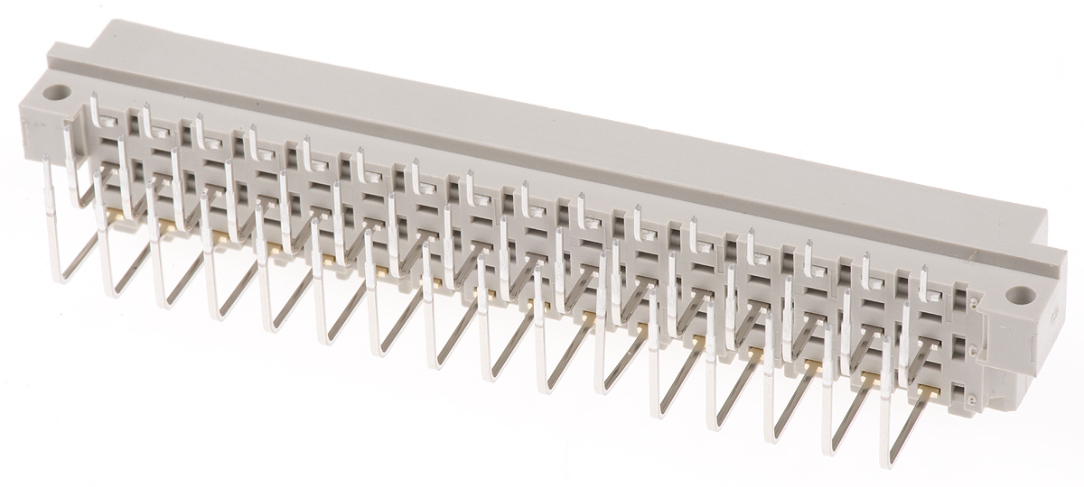HARTING 09 05 48 Way 5.08mm Pitch, Type E Class C2, 3 Row, Right Angle DIN 41612 Connector, Plug