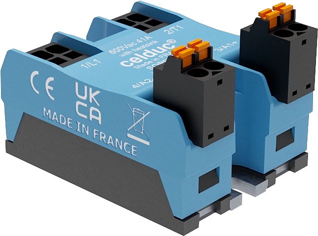 Celduc SOR9 Series Solid State Relay, 35 A Load, Chassis Mount, 280 V ac Load, 32 Vdc Control