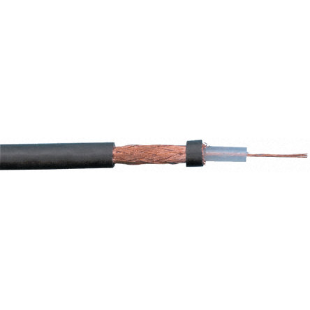RS PRO, 100 m 75 Ω, 24 AWG Black