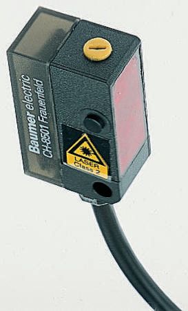 Baumer Diffuse Photoelectric Sensor, Block Sensor, 22 mm → 130 mm Detection Range