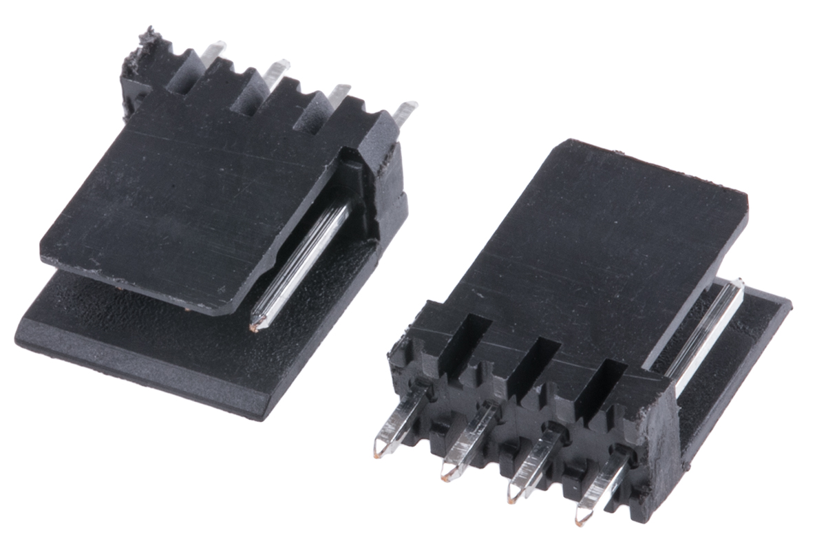 Wurth Elektronik 475 Series Straight Through Hole PCB Header, 4 Contact(s), 2.54 mm Pitch, 1 Row, Shrouded