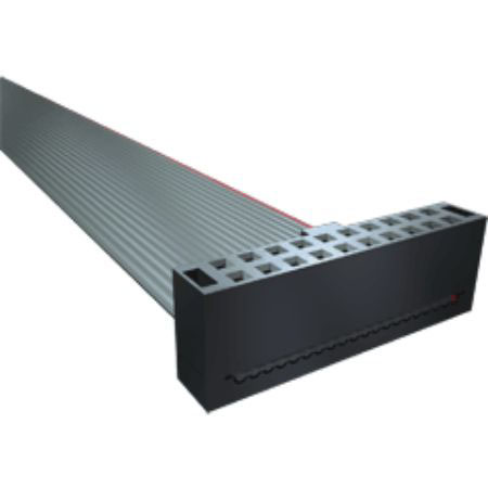 Samtec HCSD Series Vertical Free Hanging (In-Line) PCB Socket, 10-Contact, 2-Row, 2.54mm Pitch, IDC Termination
