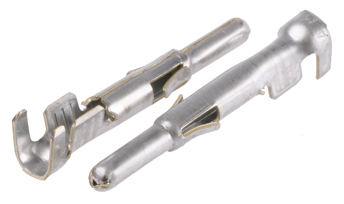 TE Connectivity Universal MATE-N-LOK Series Male Crimp Terminal, 20AWG Min, 14AWG Max