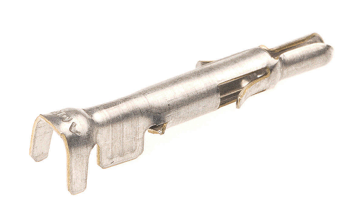 TE Connectivity Universal MATE-N-LOK Series Male Crimp Terminal, 20AWG Min, 14AWG Max