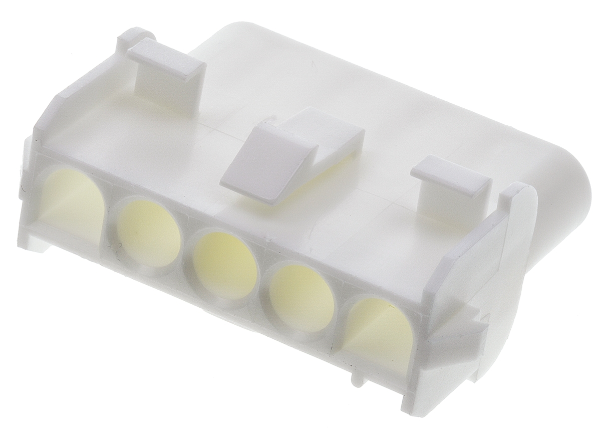 TE Connectivity, Universal MATE-N-LOK Female Connector Housing, 6.35mm Pitch, 5 Way, 1 Row