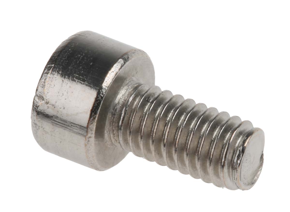 RS PRO Plain Stainless Steel Hex Socket Cap Screw, DIN 912, M4 x 8mm