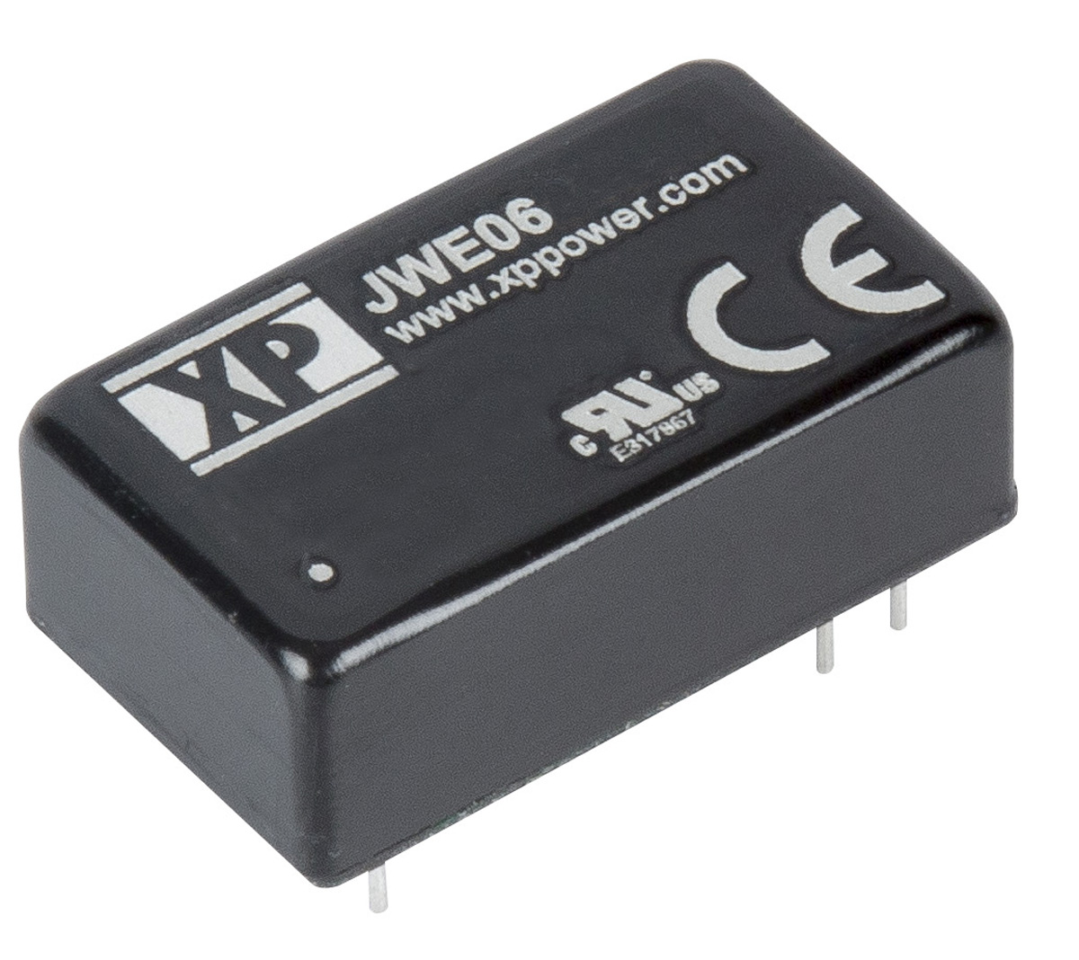 XP Power JWE06 DC-DC Converter, ±15V dc/ ±200mA Output, 9 → 36 V dc Input, 6W, Through Hole, +105°C Max Temp