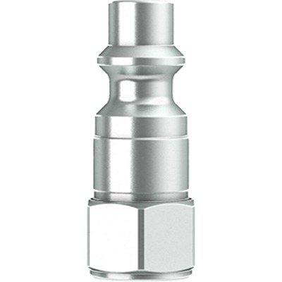 CEJN Zinc Plated Steel Female Pneumatic Quick Connect Coupling, BSPP 1/8 in Female Female Thread