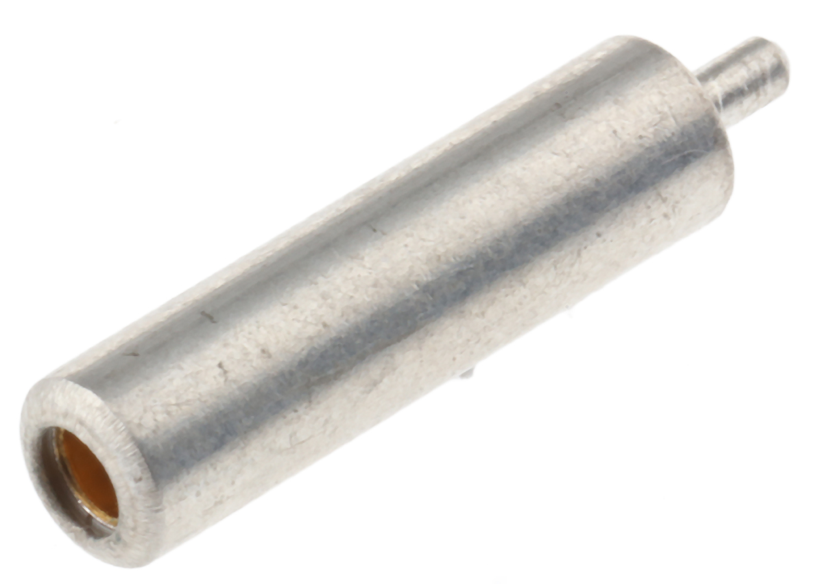 Hirschmann Test & Measurement Silver Female Banana Socket, 2mm Connector, Solder Termination, 6A, 30 V ac, 60V dc, Tin