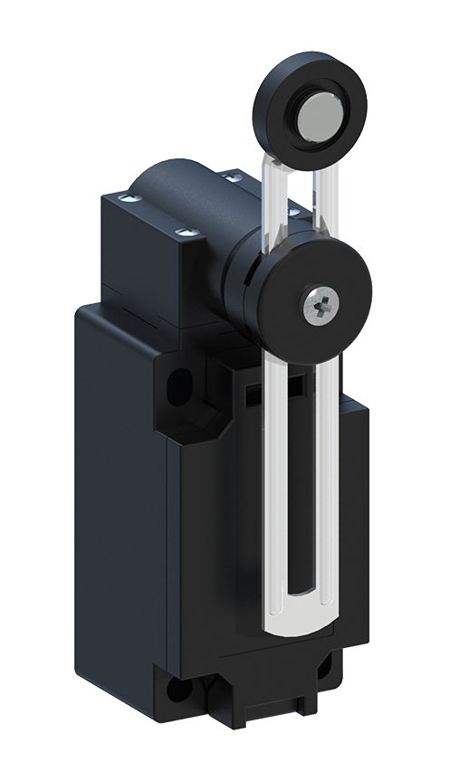 RS PRO Adjustable Roller Lever Limit Switch, 1NO/1NC, IP65, Thermoplastic Housing, 400V ac Max, 10A Max