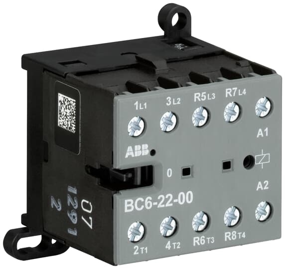 ABB GJL121 Contactor, 24 V dc Coil, 4-Pole, 20 A, 4 kW, 2NO/2NC