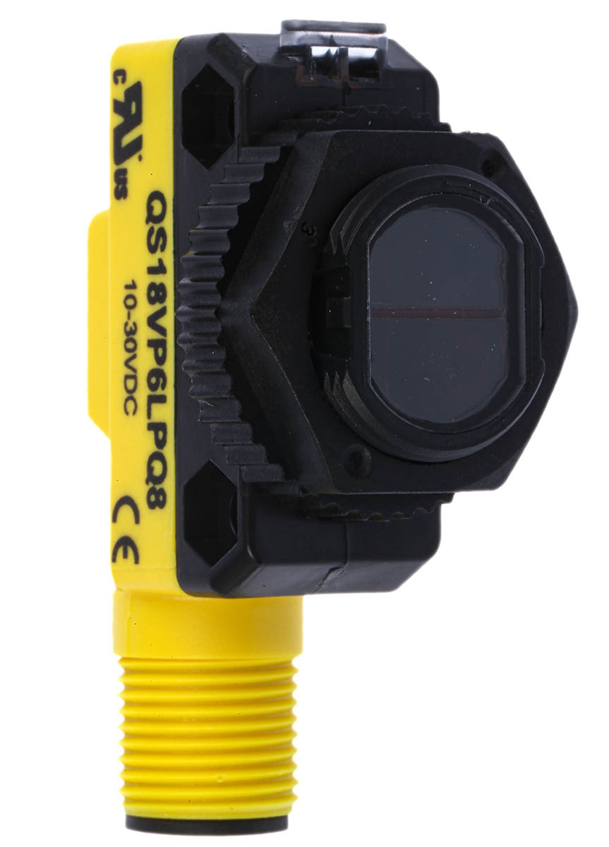Banner Retroreflective Photoelectric Sensor, Barrel Sensor, 3.5 m Detection Range