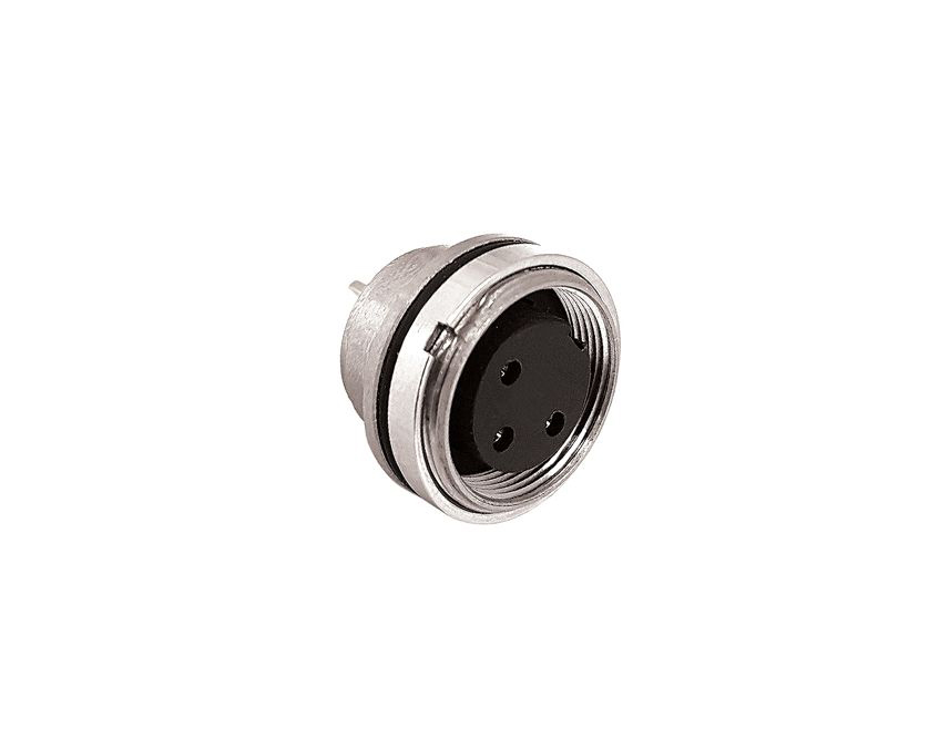 Bulgin Circular Connector, 4 Contacts, Panel, M16 Connector, Socket, Female, IP67, Buccaneer M16 Series