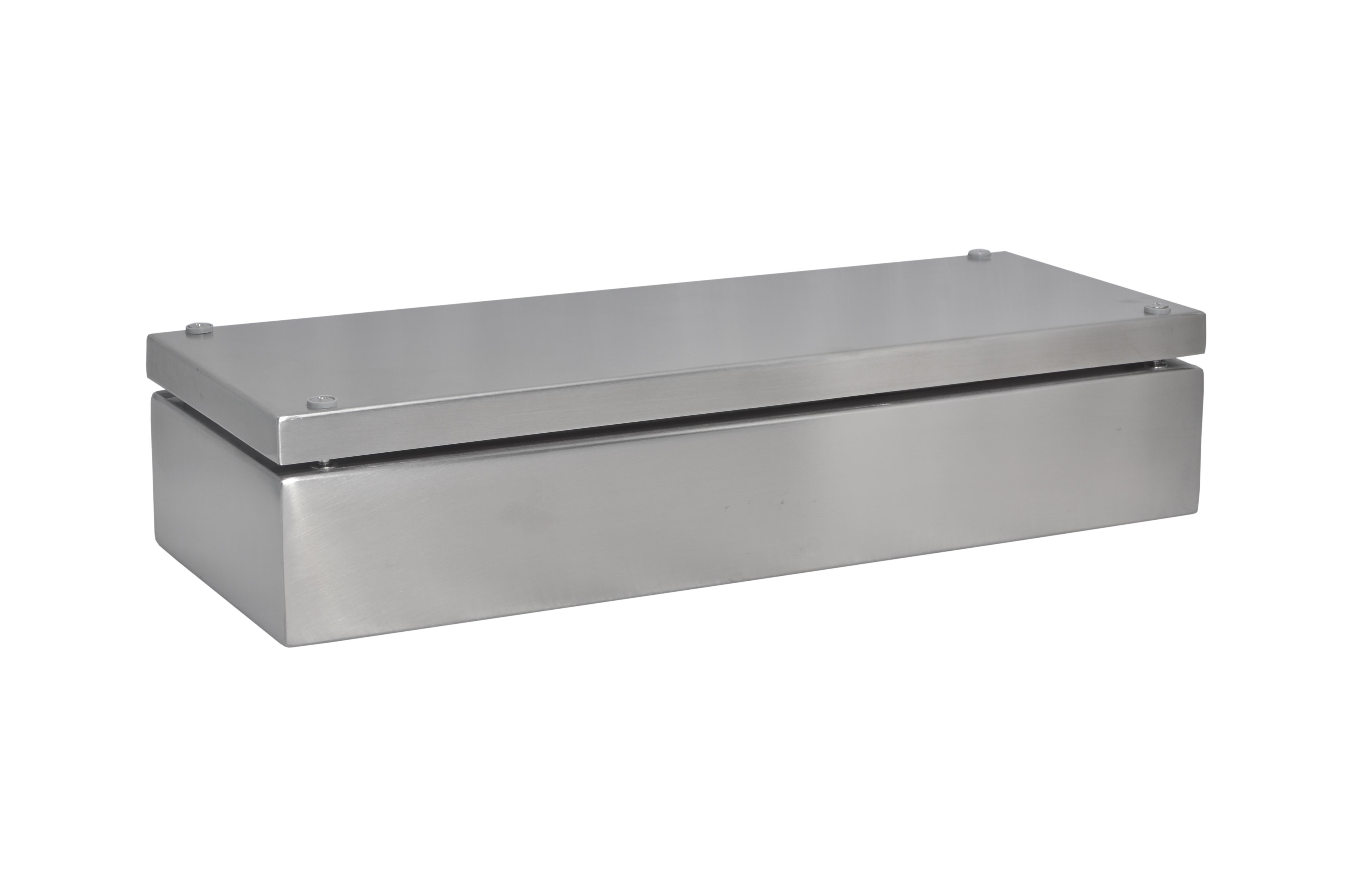 RS PRO 304 Stainless Steel Enclosure, IP66, 400 mm x 150 mm x 81mm