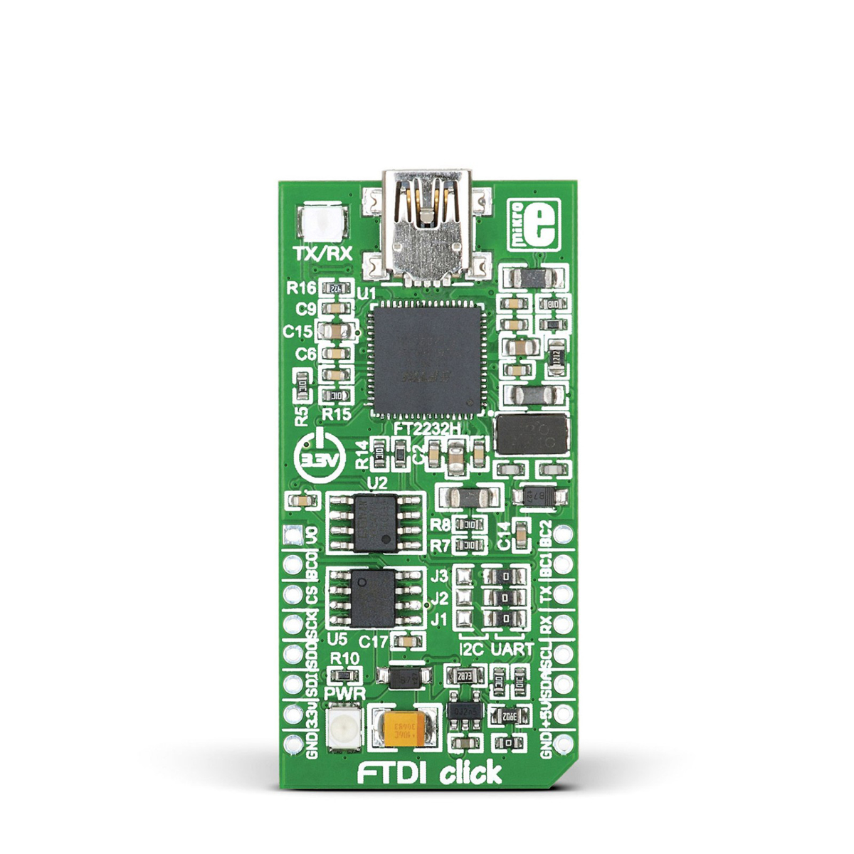 MikroElektronika FTDI click FT2232H Development Kit for MikroBUS MIKROE-1421