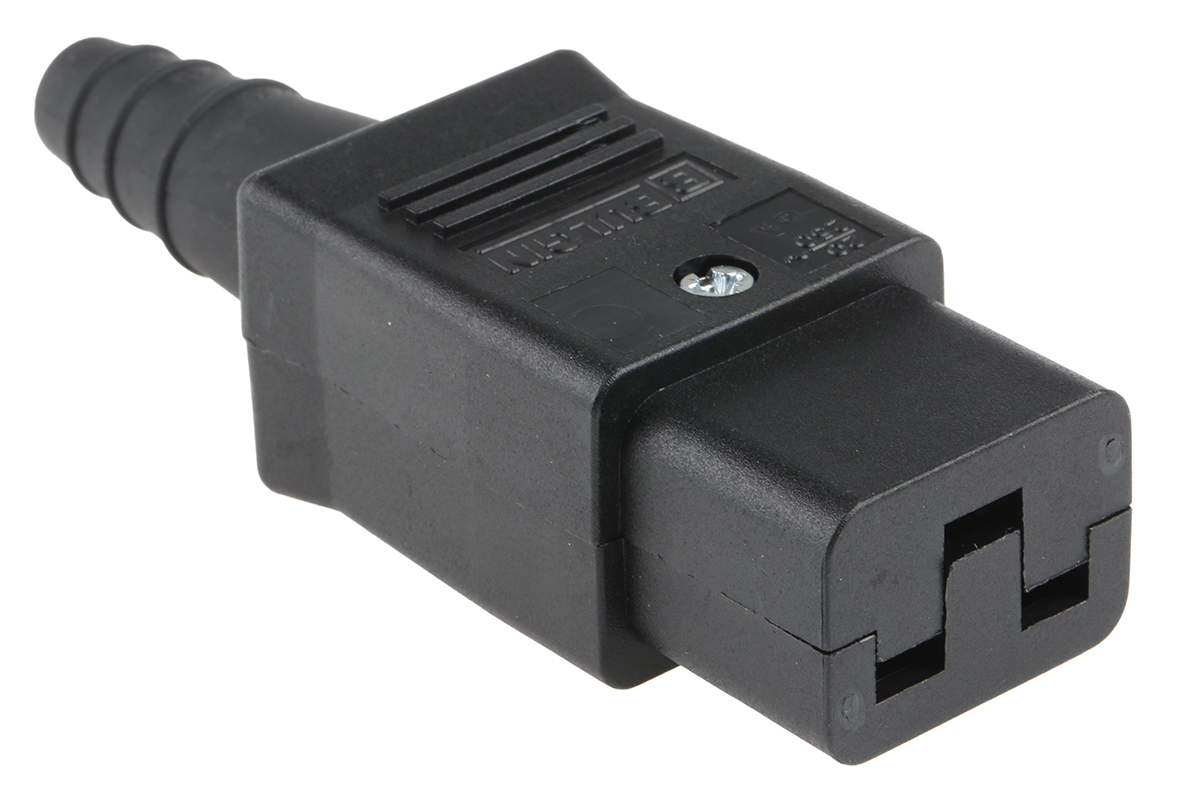 Bulgin C19 Cable Mount IEC Connector Socket, 16A, 250 V