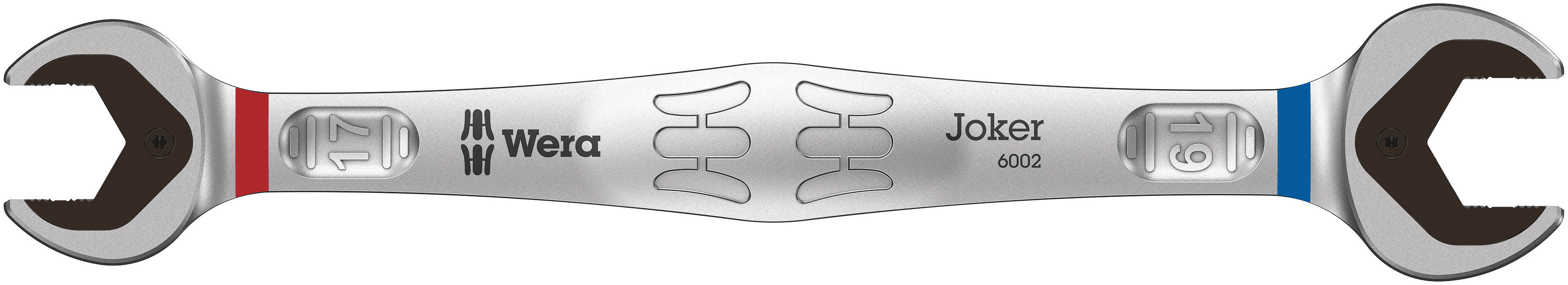 Wera Joker Series Double Ended Open Spanner, 17mm, Metric, Double Ended, 235 mm Overall