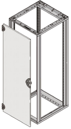 nVent SCHROFF Steel Cabinet Door, 9U