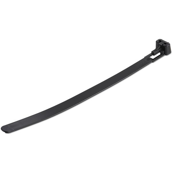 StarTech.com Cable Tie, Reuseable, 150mm x 8 mm, Black Nylon, Pk-100