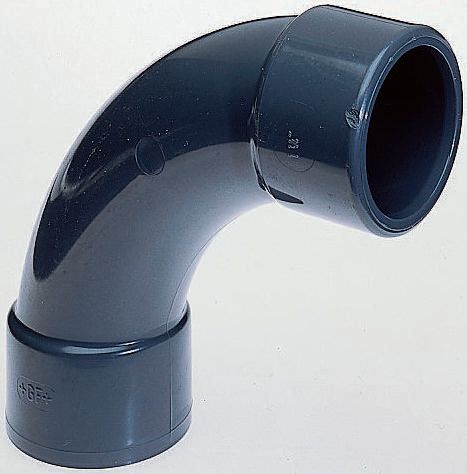 Georg Fischer Plastic Pipe Fitting, 90° Elbow, 2in