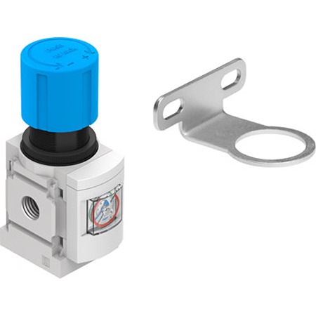 Festo G 1/4 Regulator -, 1/4in, 14bar max. input, MS4-LR-1/4-D6-RG-WR