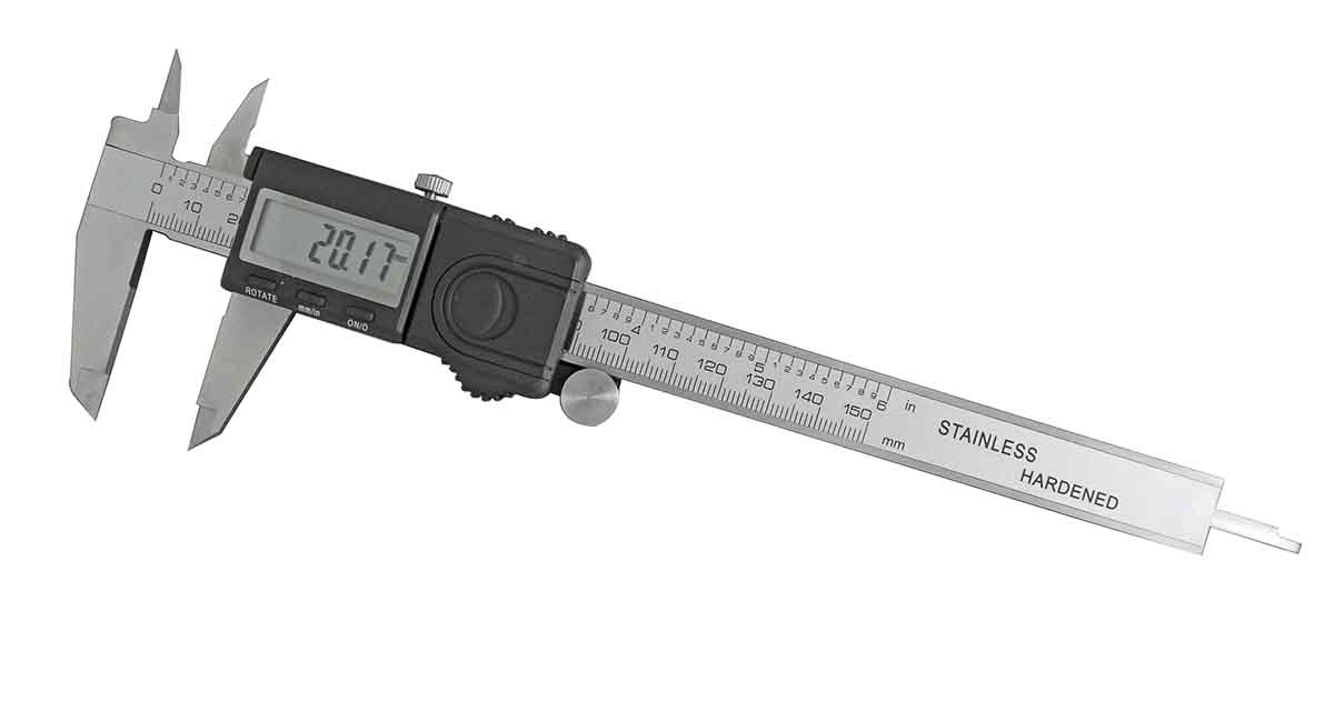 RS PRO 150mm, 6in Digital Caliper 0.01 mm Resolution, Imperial, Metric With UKAS Calibration
