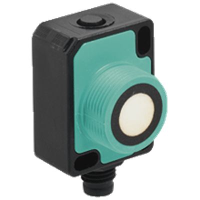 Pepperl + Fuchs Ultrasonic Rectangular Proximity Sensor, M8, 60 → 800 mm Detection 0-10 V/4-20 mA, 18 →