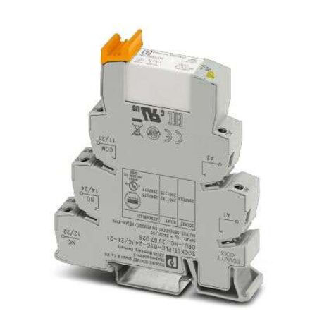 Phoenix Contact PLC Series Interface Relay, DIN Rail Mount, 24V ac/dc Coil, DPDT, 6A Load