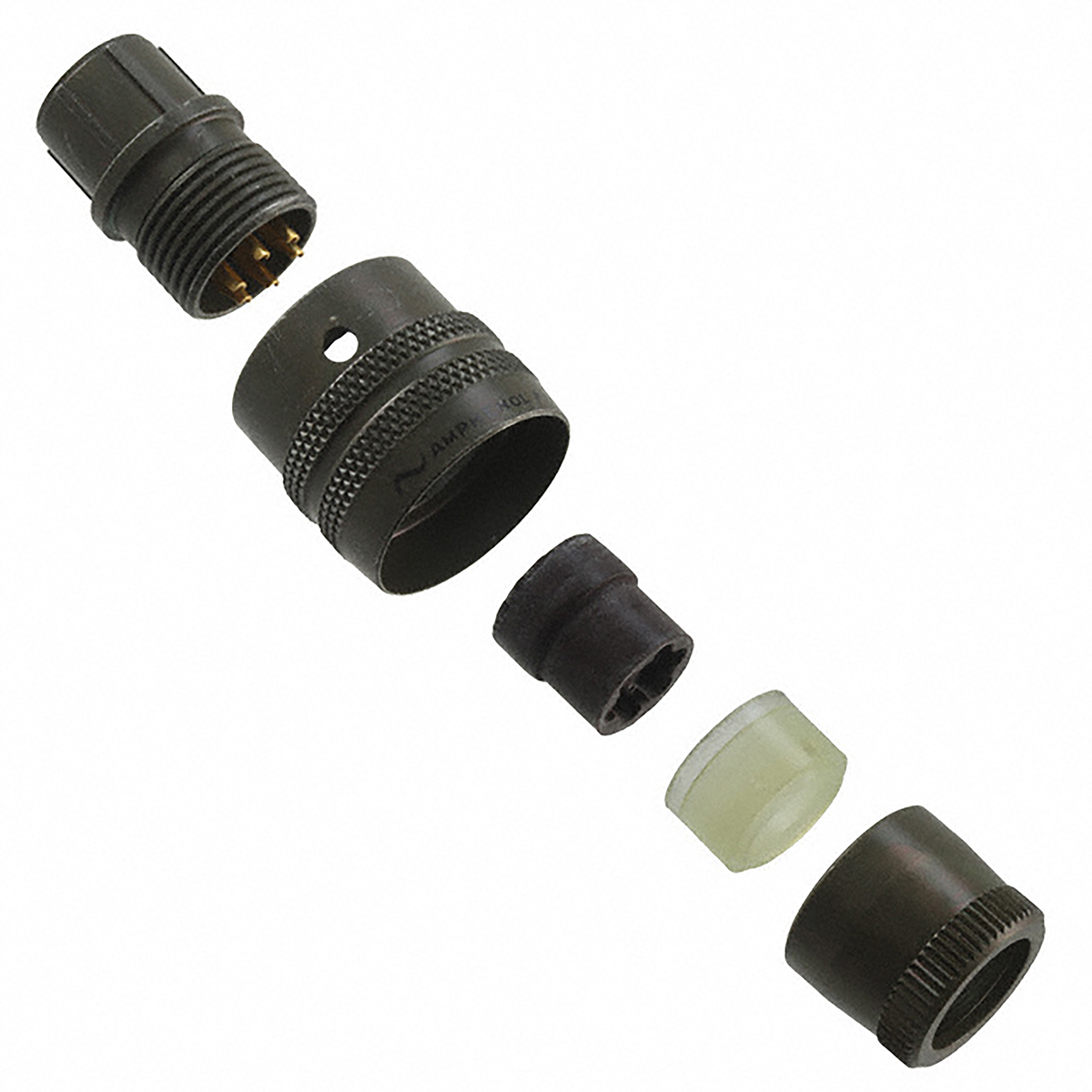 Amphenol Industrial, PT, Copper Alloy 19 Way Panel Mount MIL Spec Circular Connector ReceptacleGreen, Pin