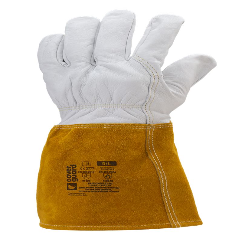 Coverguard Leather Work Gloves 150 mm Heat Resistant
