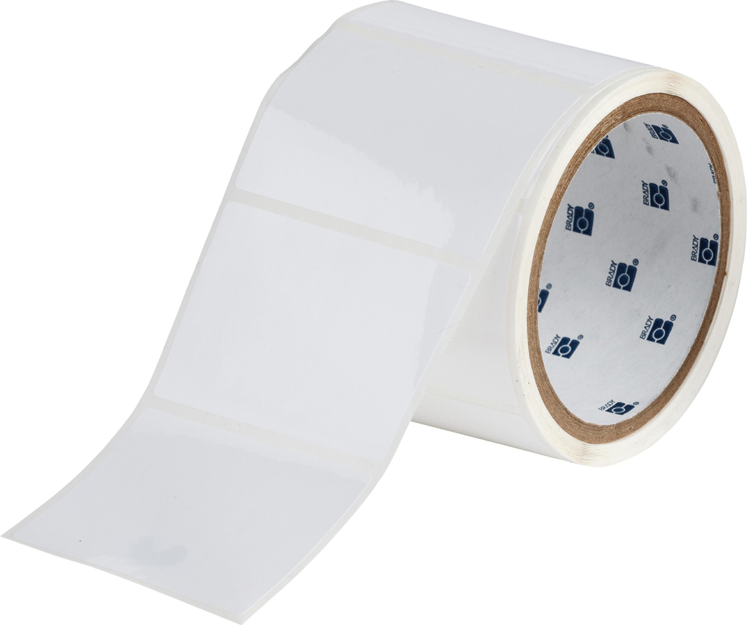 Brady B-423 on White Label Printer Labels, 76.20 mm Width, 50.8mm Label Length